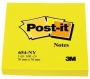 R000330 - karteczki samoprzylepne 3M Post-it 654NY 76x76 mm, 100 kartek, jaskrawe żółte