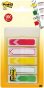 R000419 - zakadki indeksujce samoprzylepne Post-it 684-ARR-RYG strzaki PP, 11,9x43,2 mm, mix kolorw, 5x20 kartek