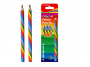 R003309 - kredki ołówkowe Keyroad sześciokątne tęczowe 12 kolorów