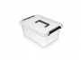 R004268 - pojemnik do przechowywania 12,5l ORPLAST Simple box z rączką, transparentny