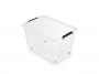 R004275 - pojemnik do przechowywania 32l ORPLAST Simple box na kółkach, transparentny