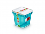 R004295 - pojemnik do przechowywania ywnoci 4l ORPLAST Arctic line box, kwadratowe, niebieski transparentny, 2 szt./op.