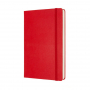 R005553 - notes, notatnik 13x21 cm gadki, twarda oprawa, czerwony, 400 stron, Moleskine Classic