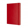 R005580Q - notes, notatnik 19x25 cm, twarda oprawa, czerwony, 192 strony, Moleskine Classic