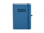 R005721Q - kalendarz książkowy A5 Antra Vivella Memo 2023 r., dzień na stronie, z gumką zamykającą, oprawa twarda