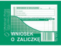 R007872 - wniosek o zaliczk 408-5 Michalczyk&Prokop A6 40 kartek