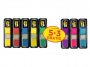 R009213 - Zakadki indeksujce Post-it? (683), PP, 11,9x43,2mm, 5x35 + 3x35 gratis, mix kolorw