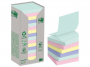 R009294 - karteczki ekologiczne samoprzylepne Post-it? Z-Notes, NATURE, pastelowe, 76x76mm, 16x100 kart.