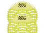 R009706 - Wkadki zapachowe do pisuarw, ANTI-ODOR Pro, Kiwi & Grapefruit, 2 szt.,zielone