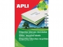 a12068 - etykiety samoprzylepne uniwersalne białe ekologiczne Apli ark. A4 105x148 mm, 2x2, 100 ark./op.