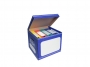 be83710 - pudło archiwizacyjne Elba TRIC COLOR, zbiorcze, karton o wym. 350x360x425 mm, niebieskie