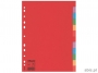 e100202 - przekładki do segregatora A4 kartonowe Esselte 12 kolorowe bez karty opisowej