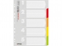 kfo21221 - przekładki do segregatora A4 kartonowe Office Products 12 strron, kolorowe