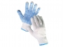 kfv00244 - rękawice ochronne montażowe Cerva Plover bezszwowe, biało-niebieskie , rozmiar 10