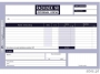 srz2 - druk samokopiujący rachunek dla zwolnionych z VAT  A5 poziom