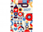 yk1768078 - Kalendarz Kieszonkowy A7 PCV bezbarwny mix 2027, A7040B MIX, WOKӣ NAS