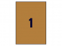 zr7109 - etykiety samoprzylepne uniwersalne brzowe ekologiczne Avery Zweckform L7109 papierowe 210x297mm,1x1, ark. A4, 25 ark./op.